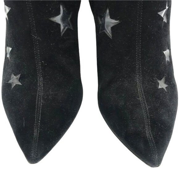 $895 TAMARA MELLON Jimmy Choo Astrid Star 3" Heel Ankle Boots 5 Suede Booties - Picture 9 of 10